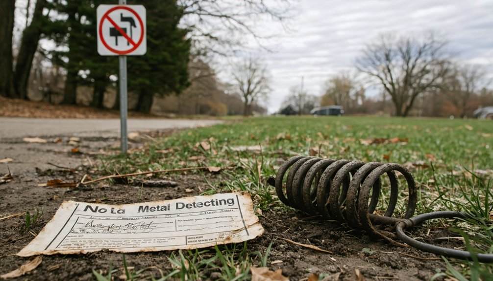 fines for unpermitted detecting