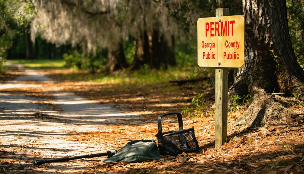 follow legal metal detecting procedures