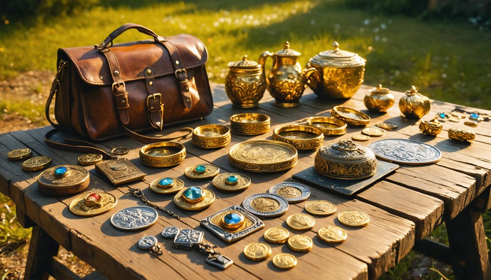 gold and silver treasures