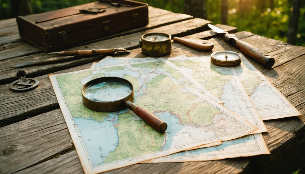 historical map feature identification