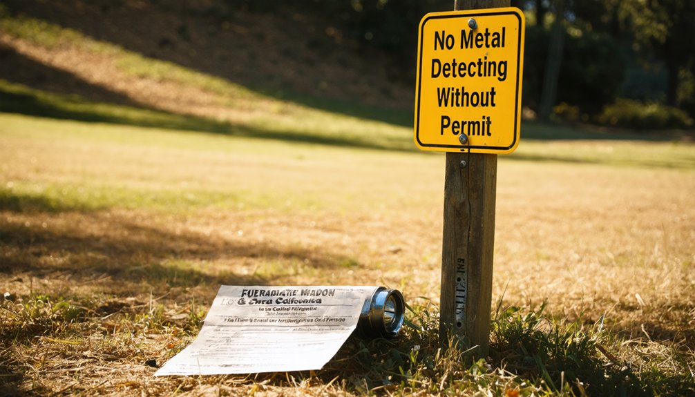 illegal detecting penalties california