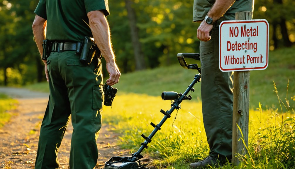 legal consequences for unpermitted detecting