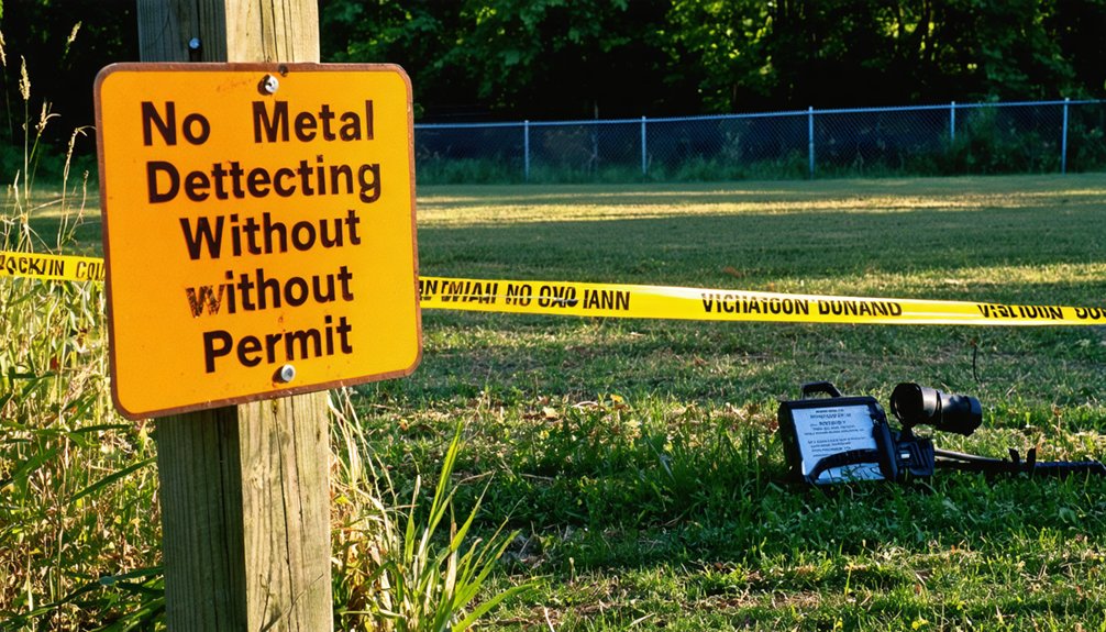 legal consequences of metal detecting