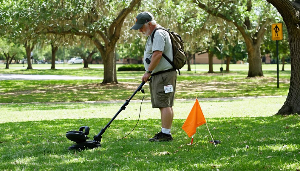 legal detecting on private land