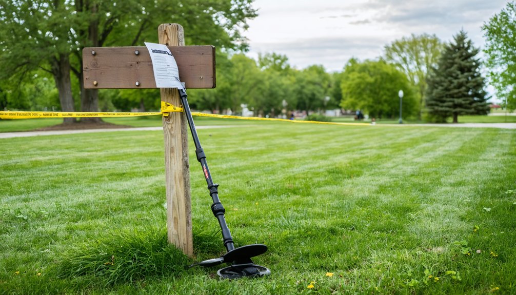 local park metal detecting restrictions