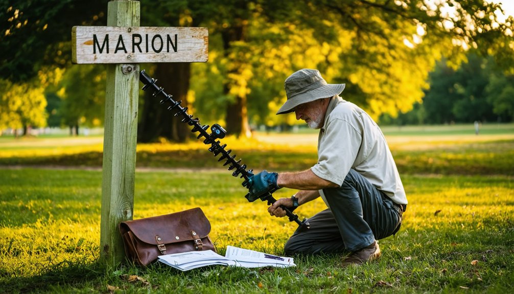 marion metal detecting regulations