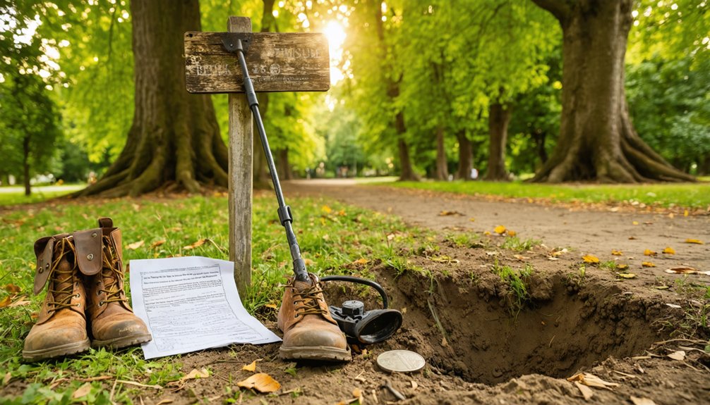 metal detecting guidelines rome