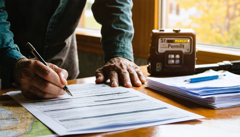 metal detecting permit application