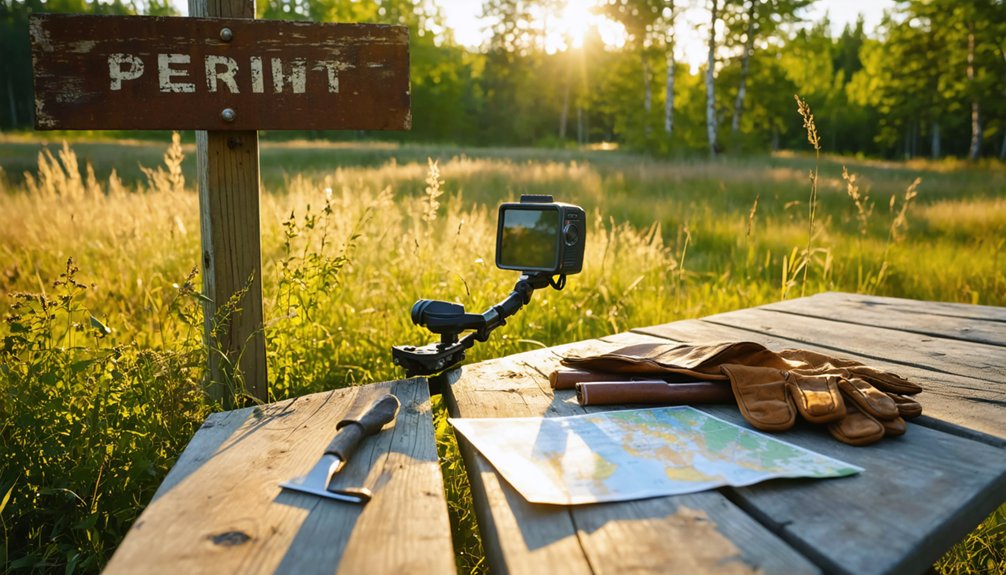 metal detecting permit rules