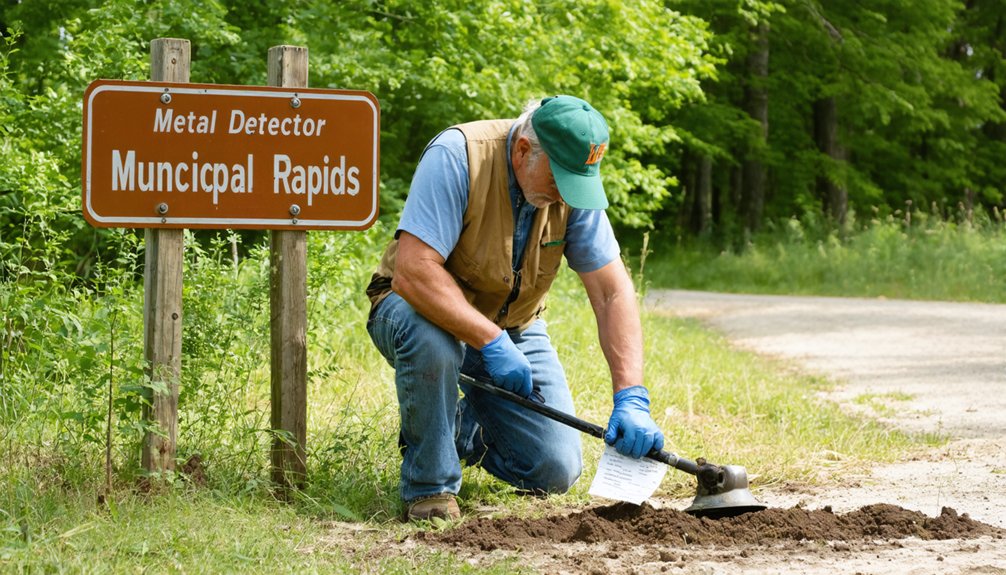 metal detecting permit rules