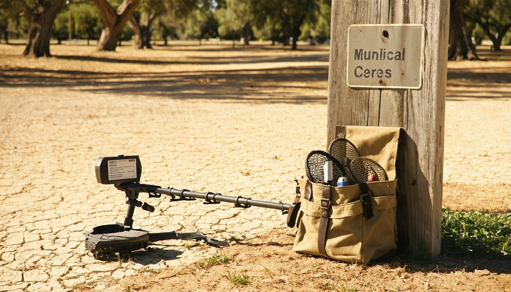 metal detecting permit rules