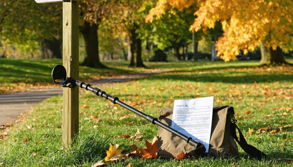 metal detecting permits required