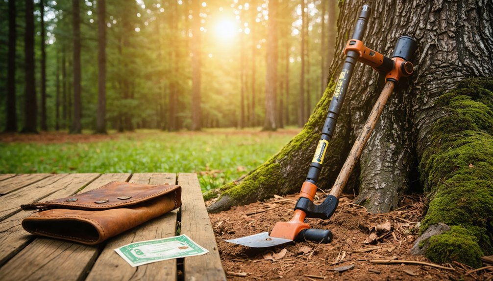 metal detecting permits rules