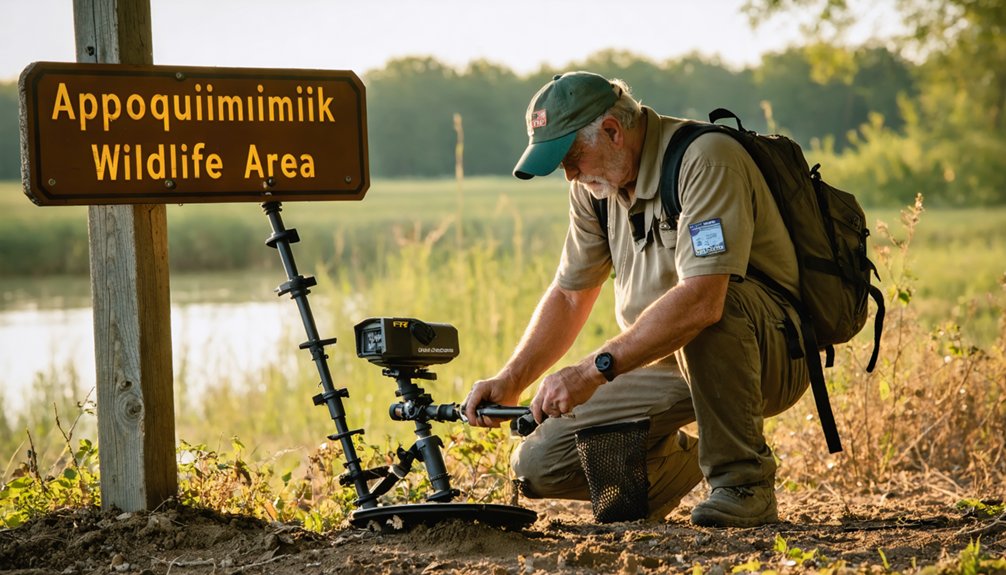 metal detecting permits rules