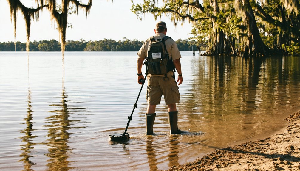 metal detecting regulations bay lake