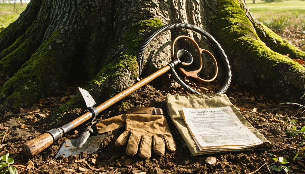 metal detecting regulations broussard