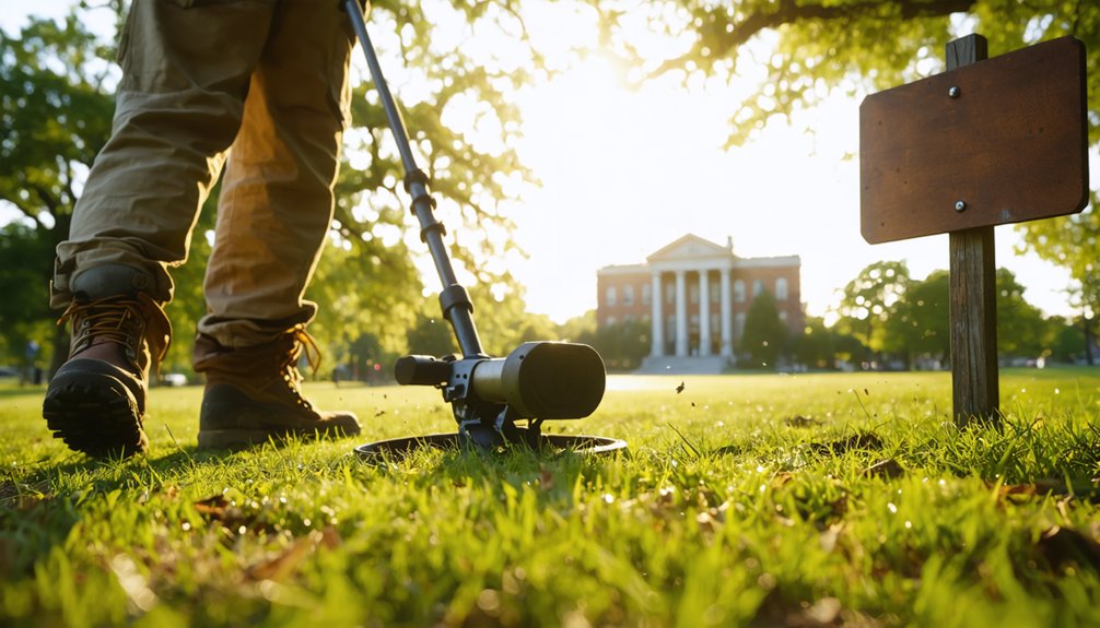 metal detecting regulations greenville
