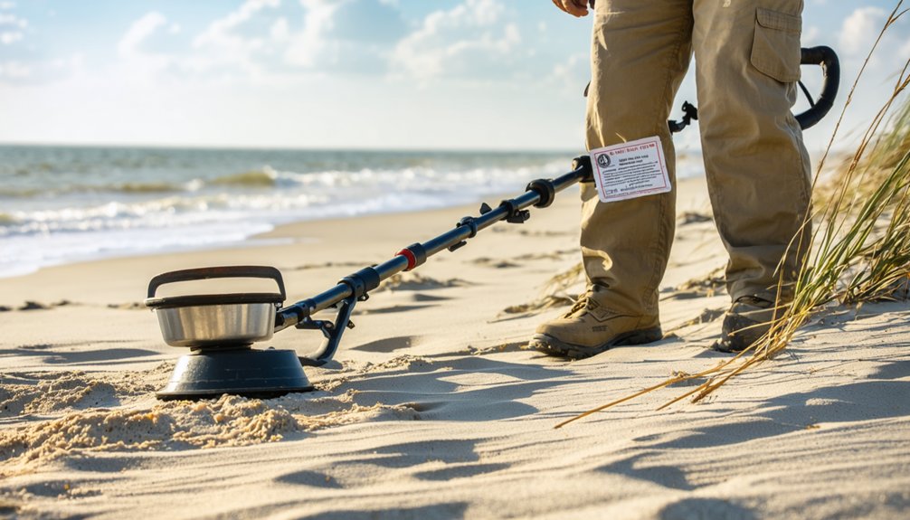 metal detecting regulations north carolina