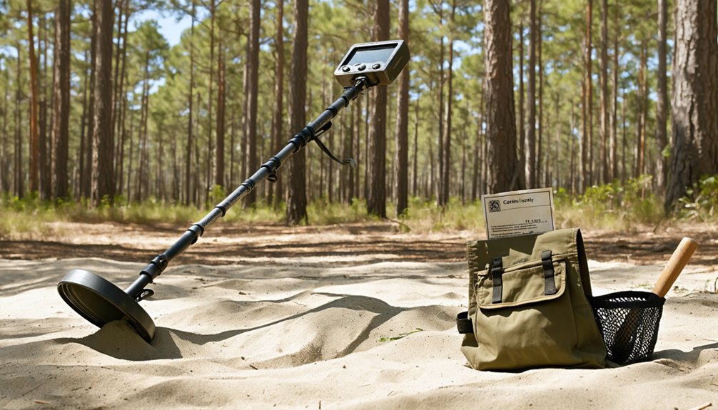 metal detecting regulations north carolina