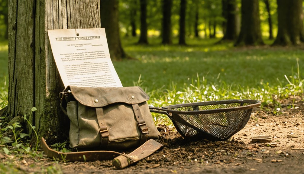 metal detecting regulations pennsylvania