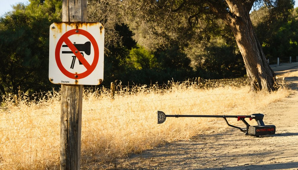 metal detecting restrictions near santa clarita