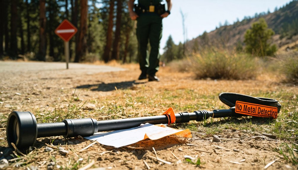 metal detecting rule violations