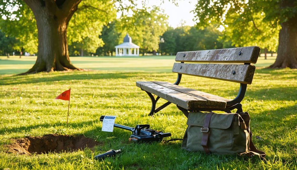 metal detecting rules hutchinson