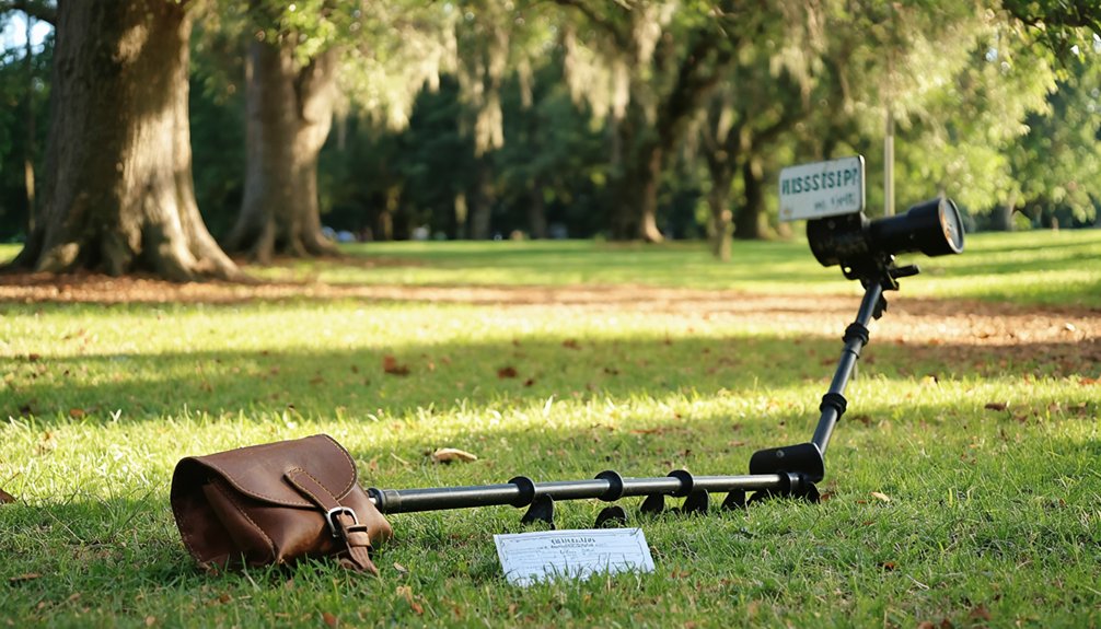 metal detecting rules mississippi