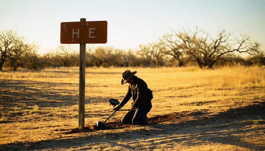metal detecting rules texas