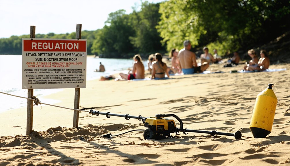 metal detector rules summer restrictions