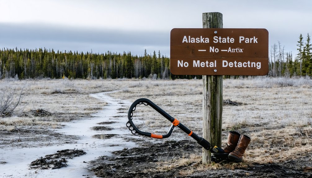 no metal detecting allowed