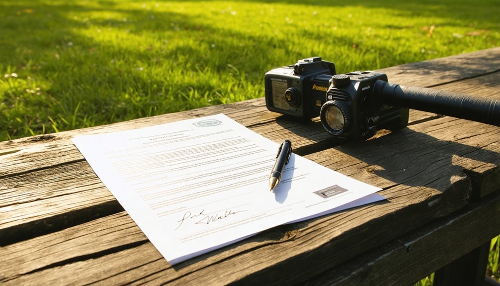 obtain written detection permission