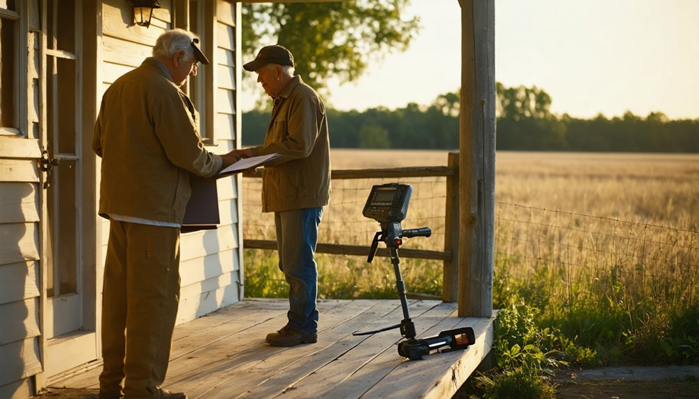 obtain written landowner permission