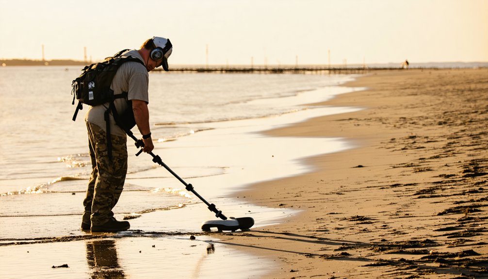 optimal beach detecting times