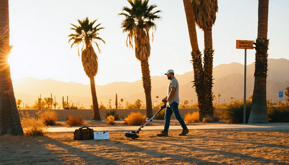 palm springs metal detecting regulations