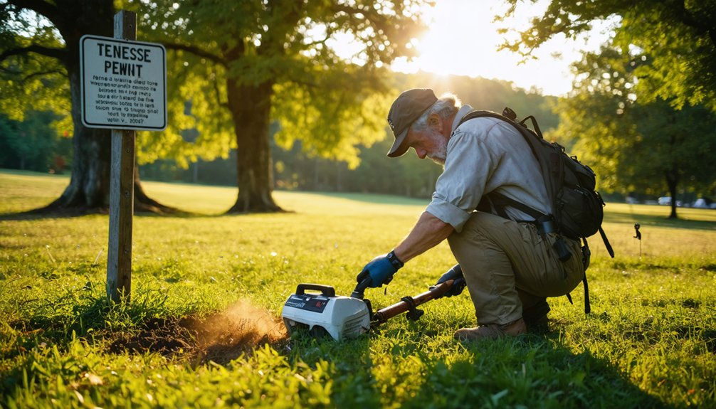 park rules restrict metal detecting