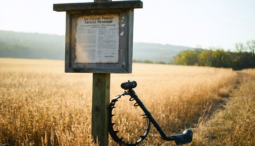 permits needed before detecting