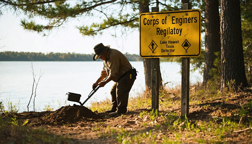 permits required for lake detecting