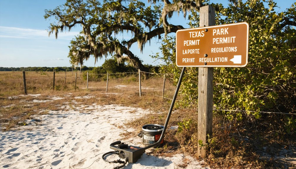 permits required for metal detecting