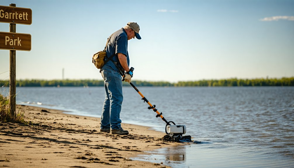 permitted beach metal detecting