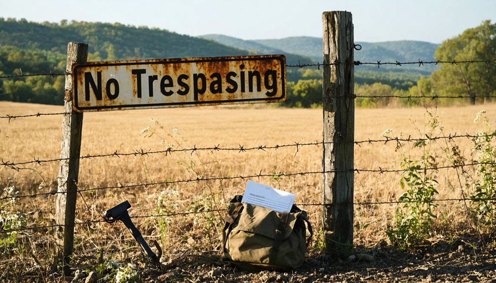 prohibited areas for detecting