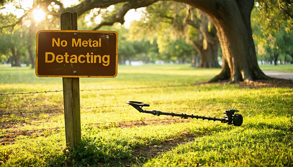 prohibited detecting sites listed