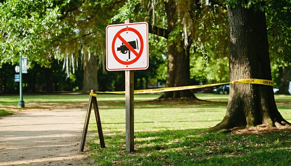 prohibited detection areas and laws