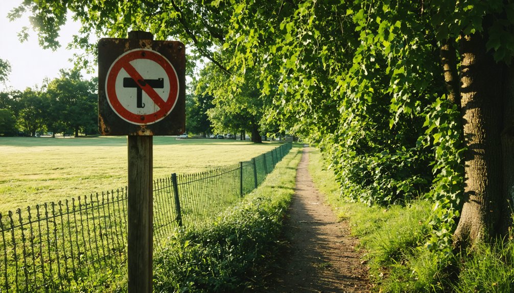 prohibited detection at sites
