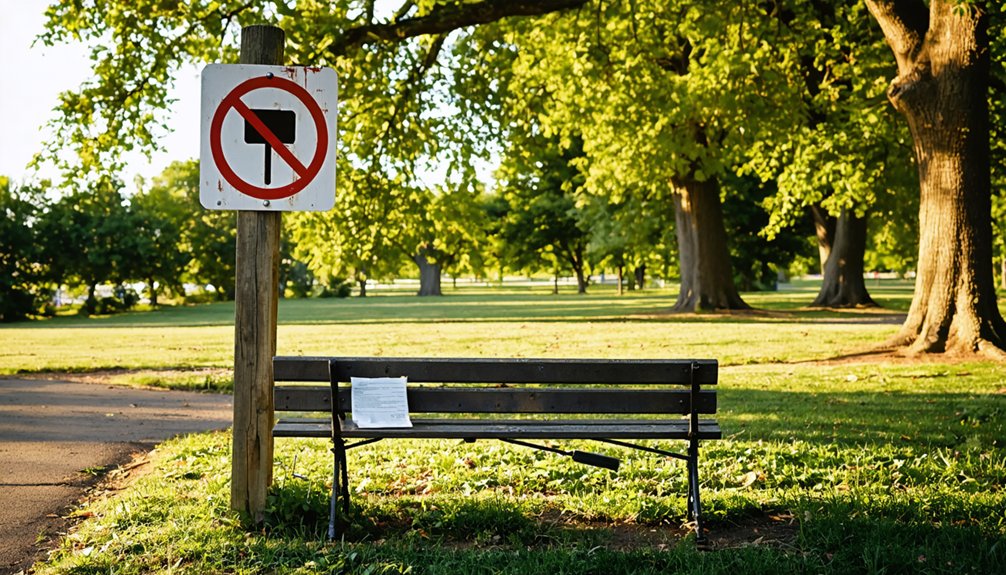 prohibited detection zones identified