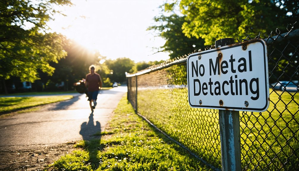 prohibited metal detecting areas