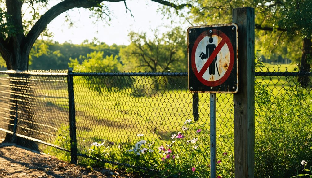 prohibited metal detecting locations