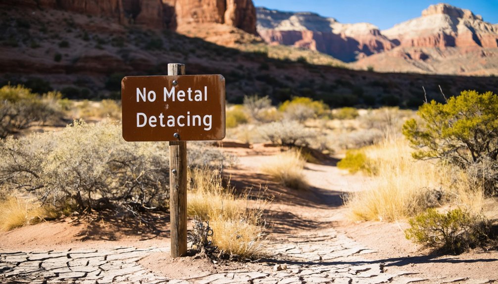 restricted areas for metal detecting