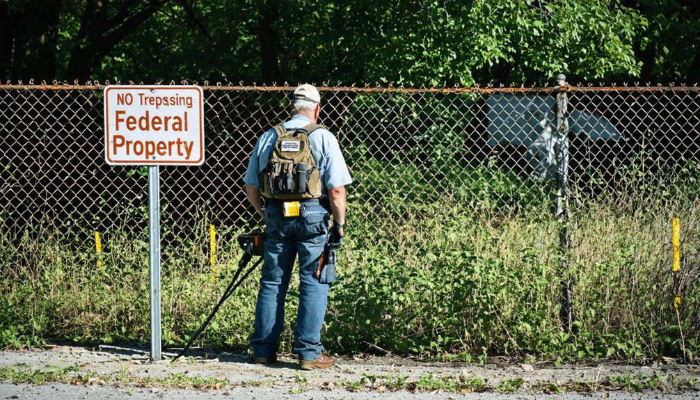 restricted detecting in protected lands