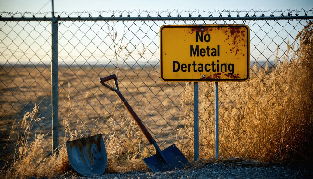 restricted metal detecting areas